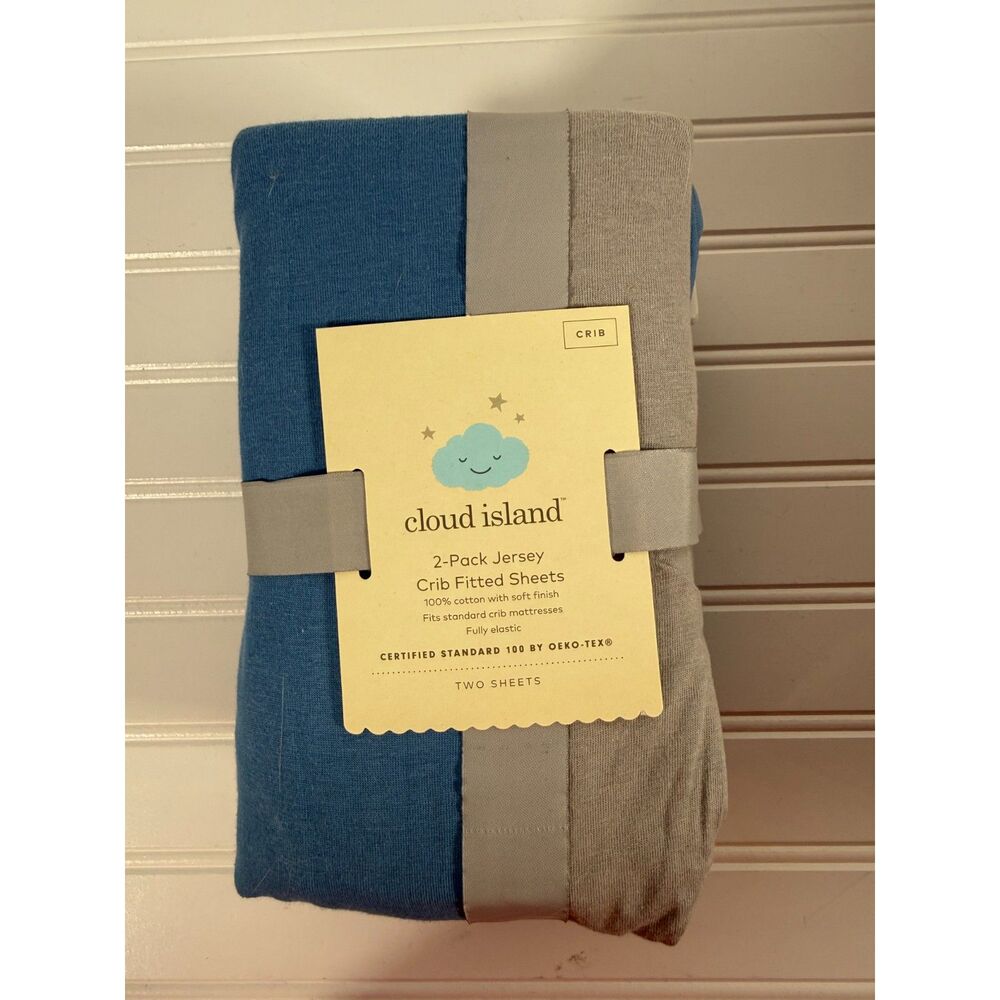 New Cloud Island Crib Sheet Set